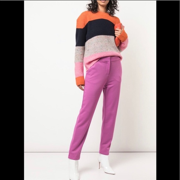 A.L.C. Pants - A.L.C. Slim Fit Kramer Trouser Pant Dahlia XS